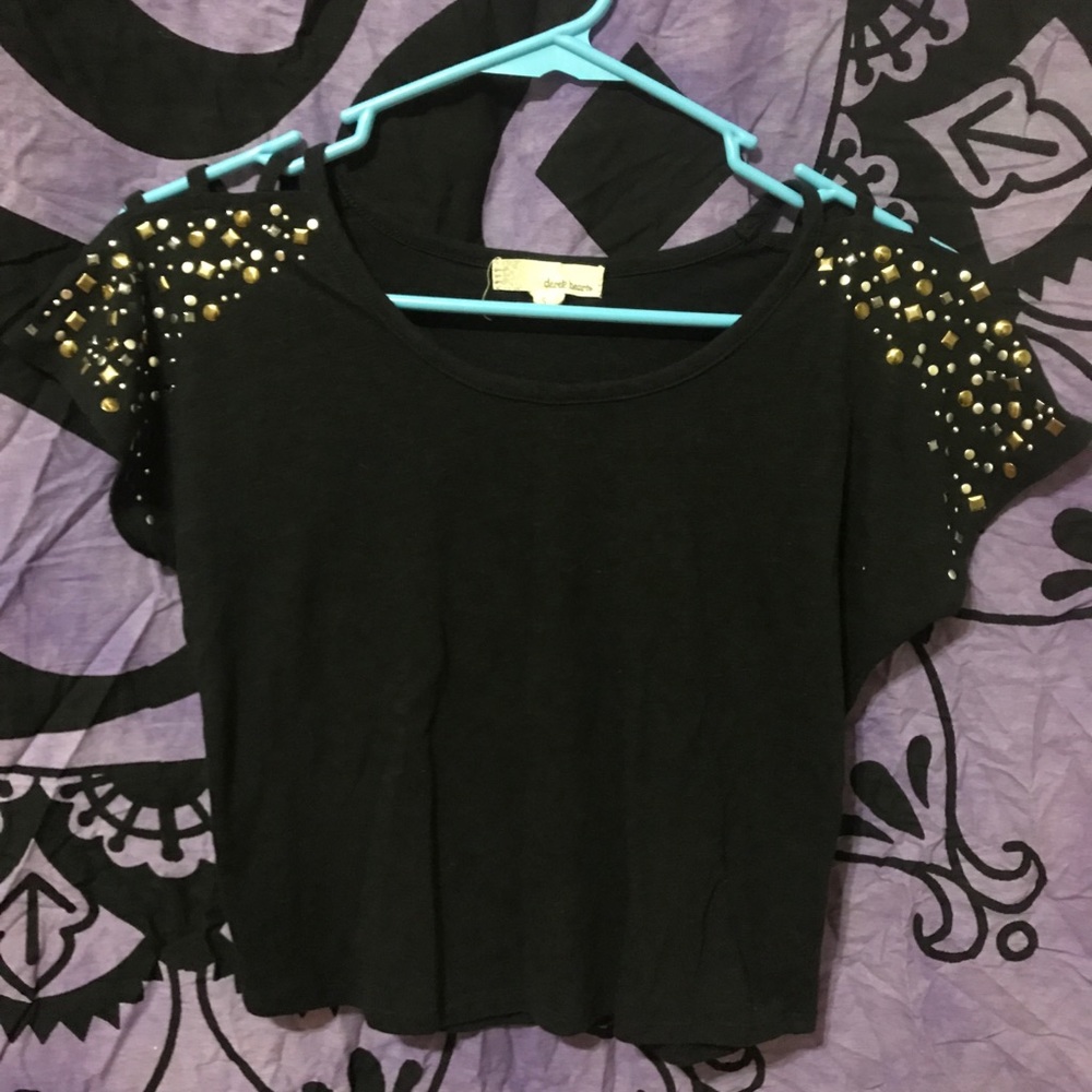 Black crop top